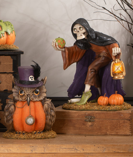 Mr. Hootsworth Owl Figurine | Bethany Lowe Halloween Decorations