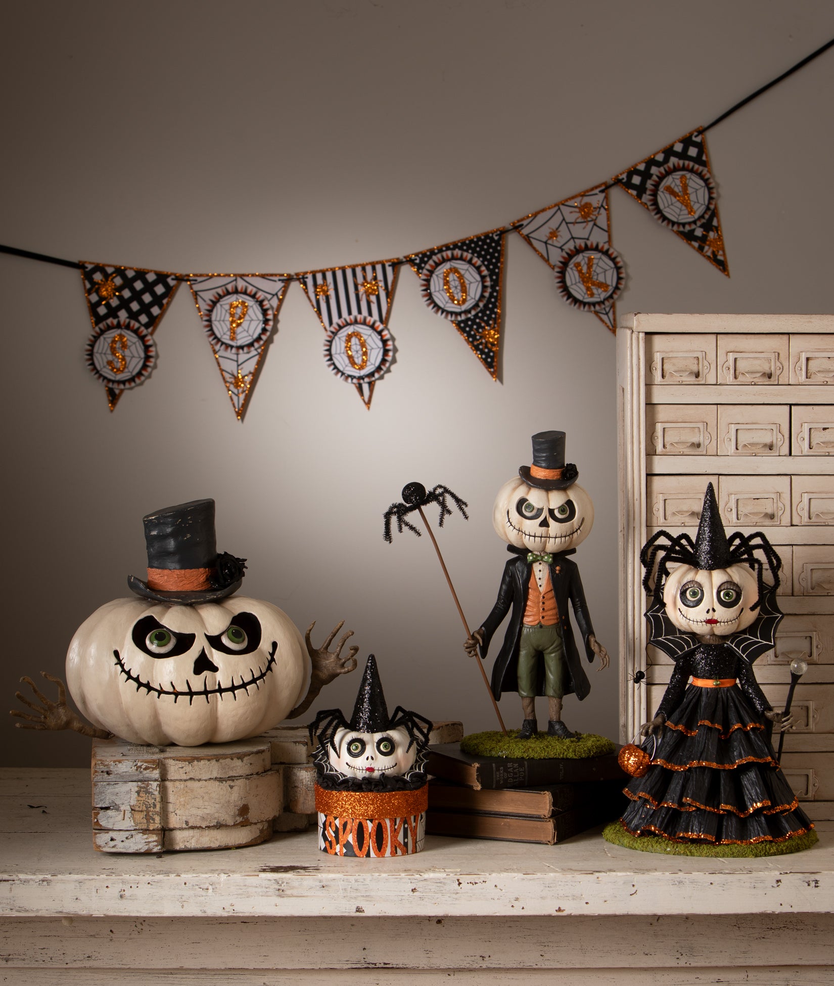 Bethany Lowe Halloween 2026 collection. Unique Halloween figurines and decorations.