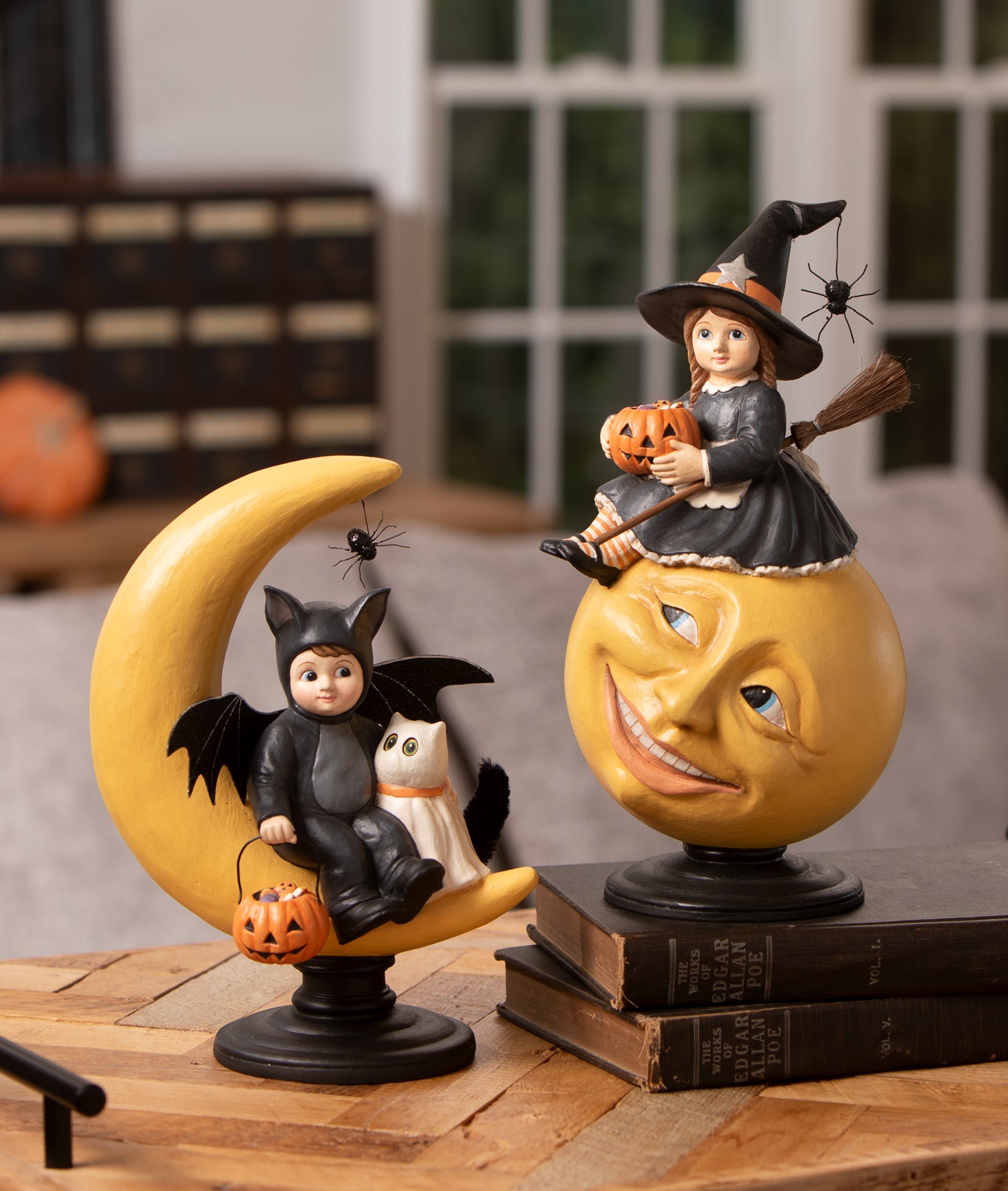 Vintage Style Halloween figurines by Bethany Lowe from the 2026 Collection. Hattie & Hugh.