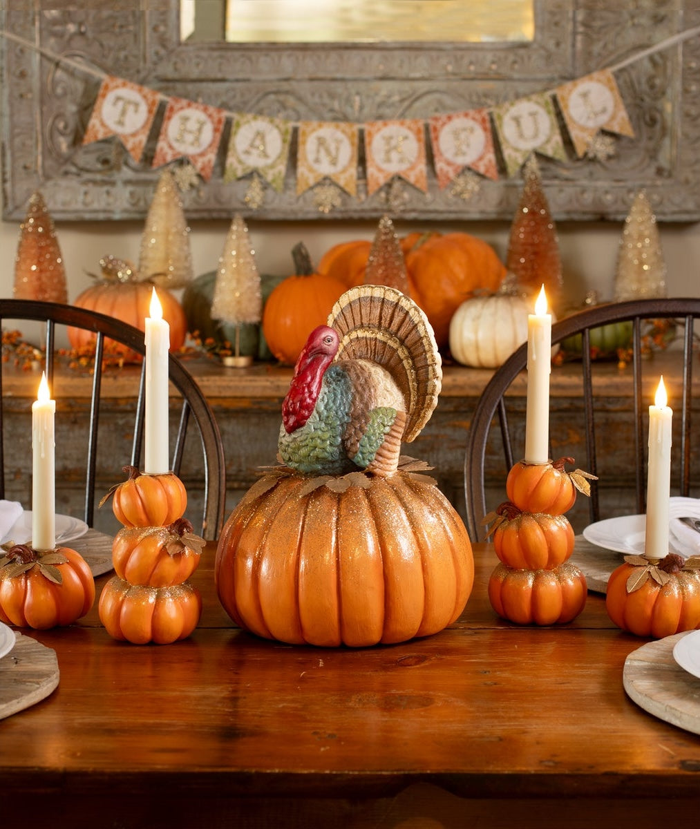Traditional Turkey on Pumpkin