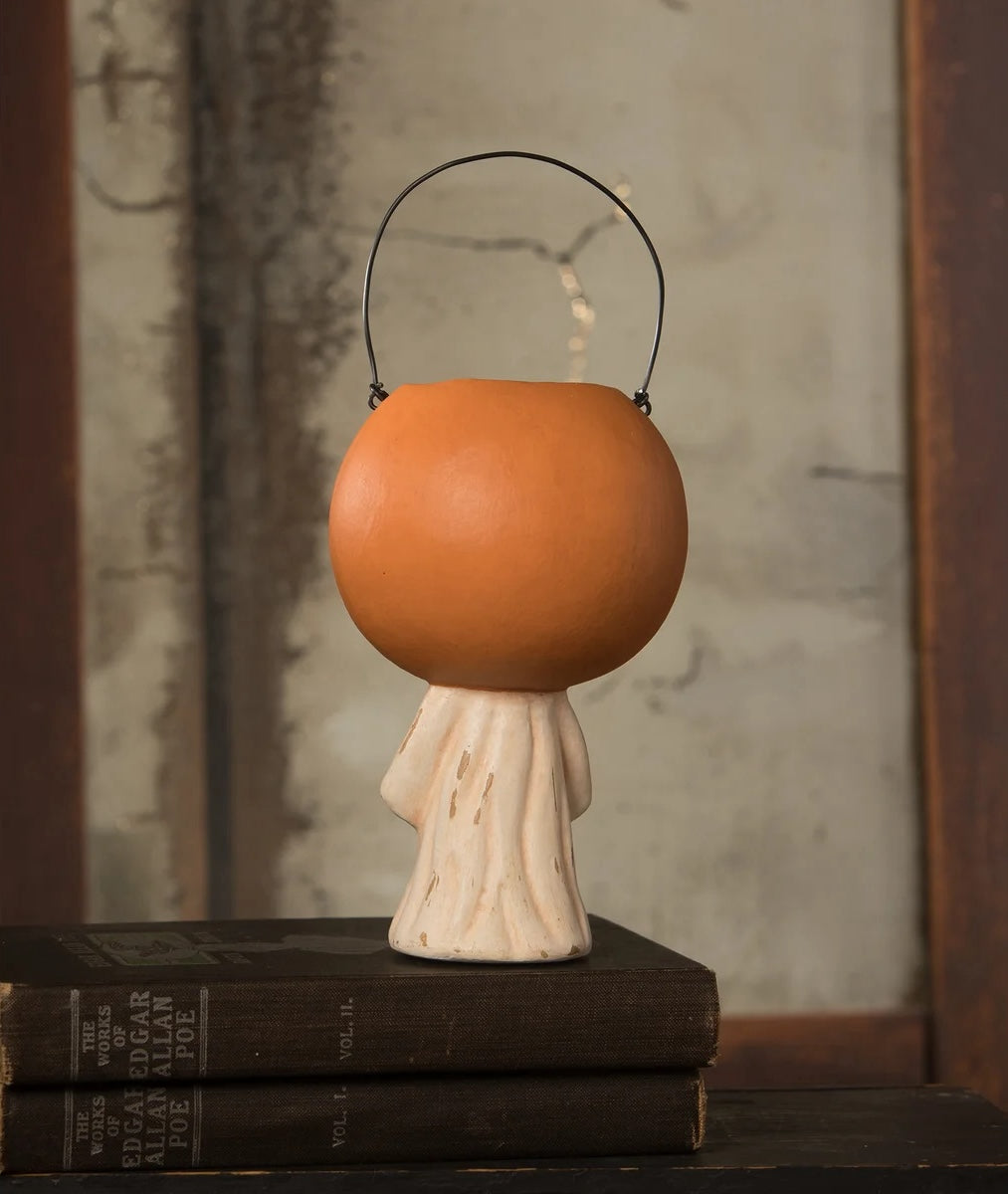 Bethany LoweVintage Scared Pumpkin Ghost Bucket - Backside
