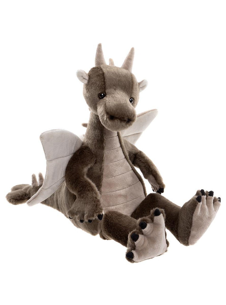 Charlie Bears Clubs Dragon Stuffed Animal with Brown Plush
