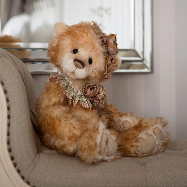 Isabelle Masterpiece 2019 Teddy Bear with Flowers & Lace Collar