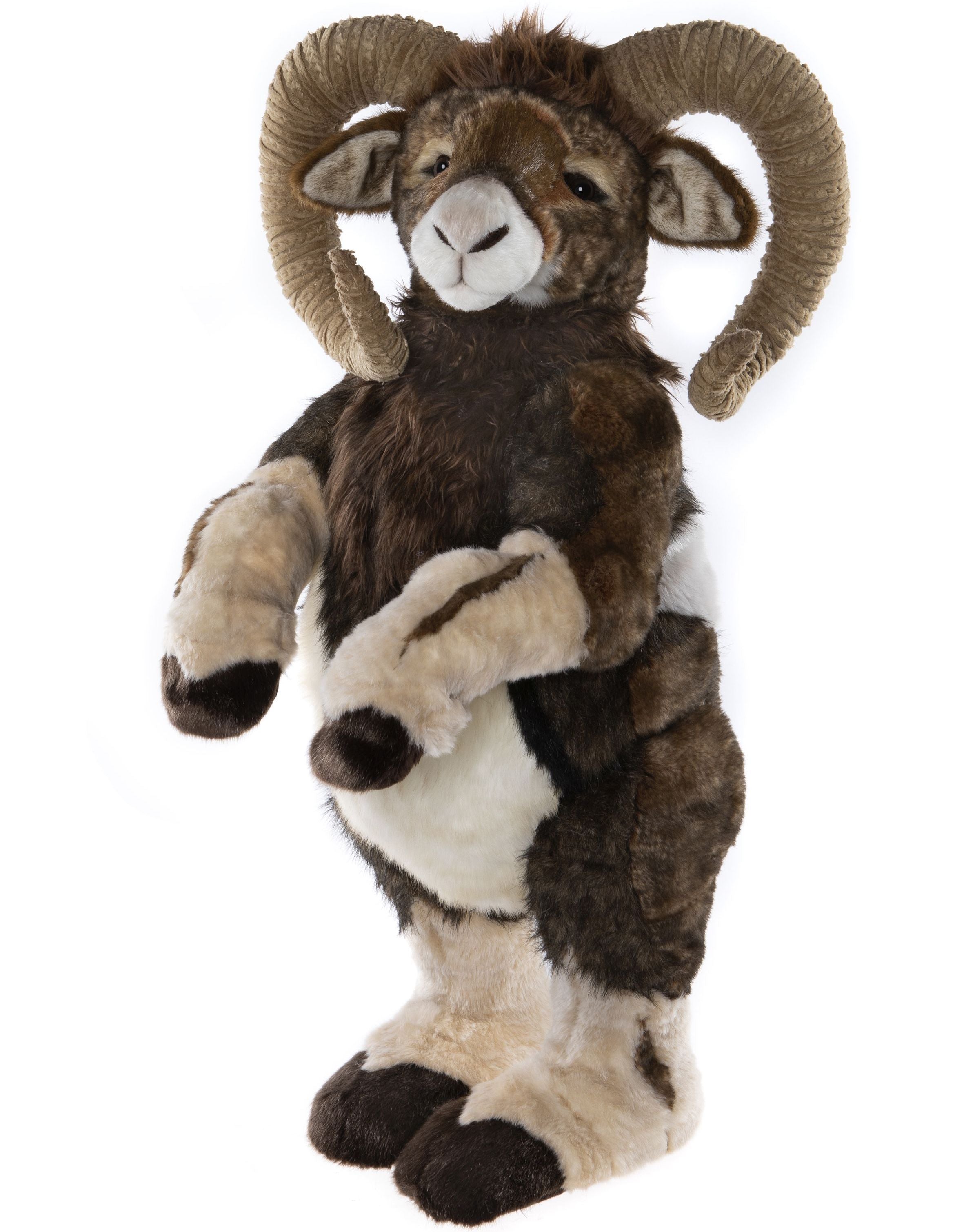 Charlie Bears Voyager Mouflon, Large Wild Sheep Sheep Animal - 30" tall