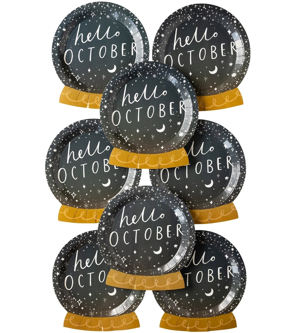 Crystal Ball Shaped Paper Party Plates