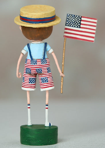 Lori Mitchell Stars and Stripes figurine backside