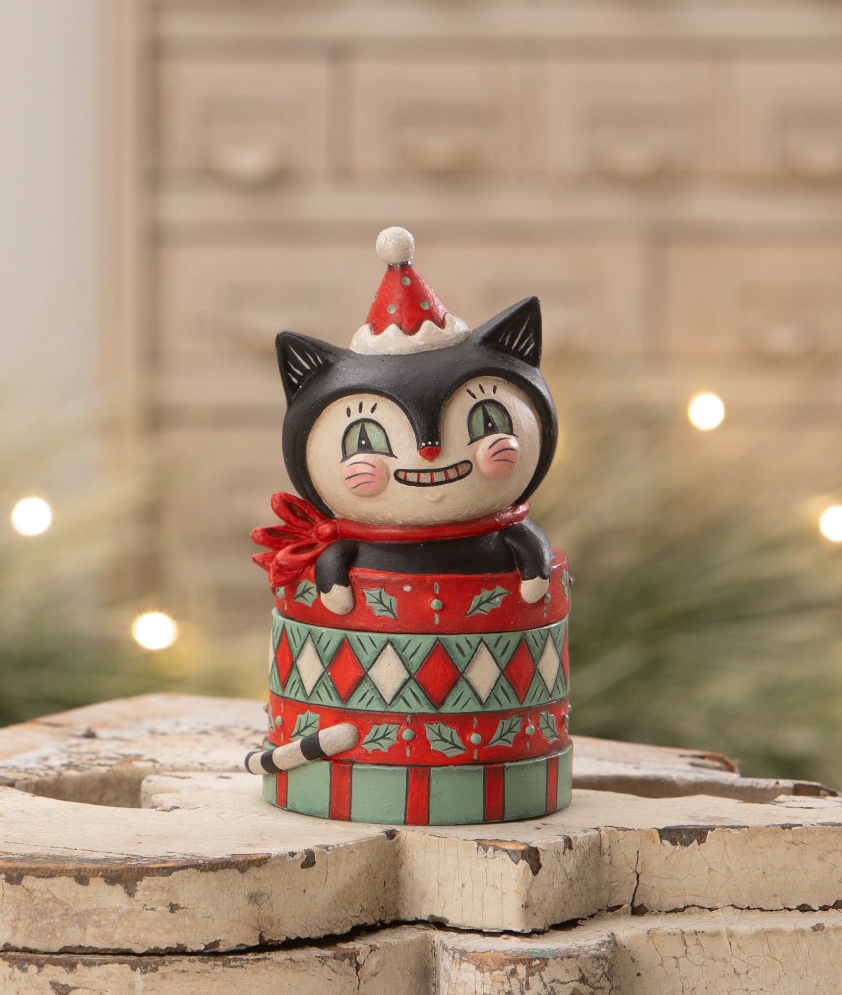 Cute Christmas Cat Box by Johanna Parker