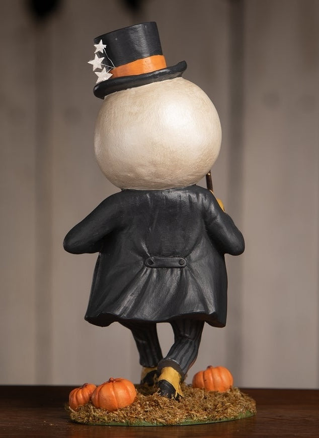 Moon Man figurine by Bethany Lowe - shown backside