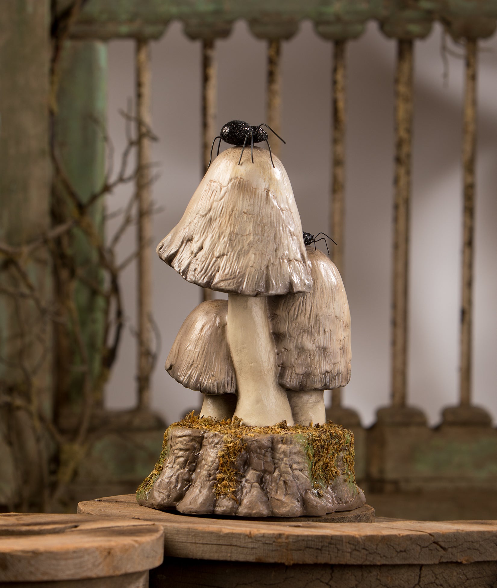 Mushroom Ghosts with Cute Halloween Decorations by Bethany Lowe