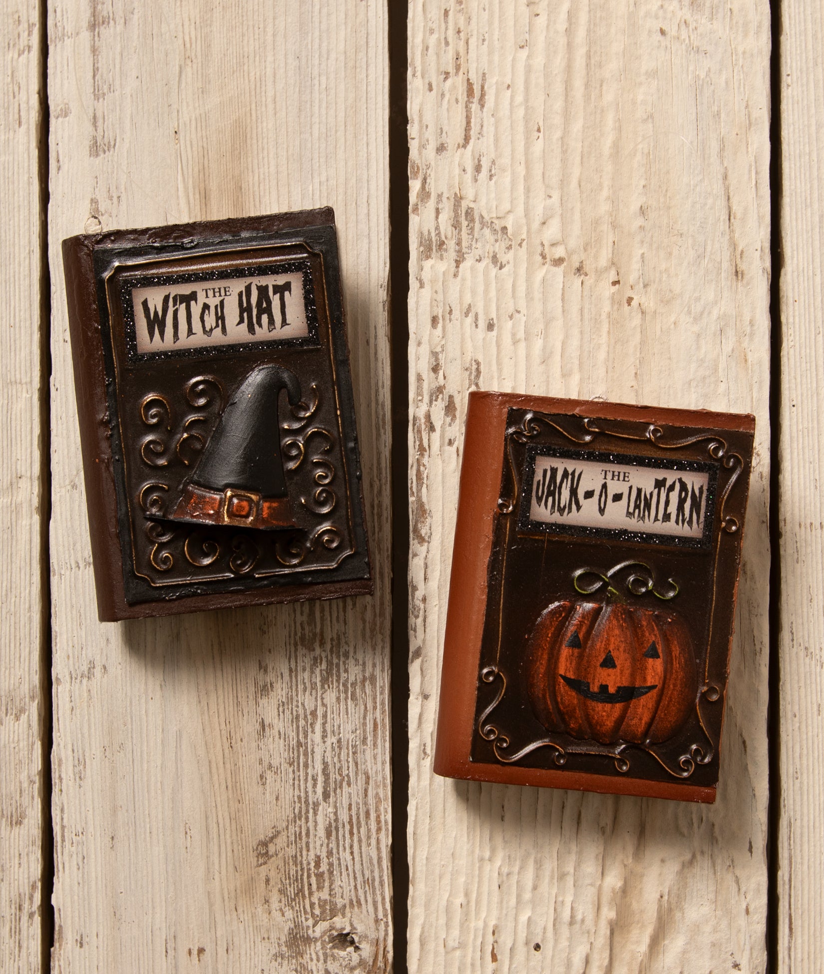 Halloween Book Ornaments from the Bethany Lowe Halloween Collection