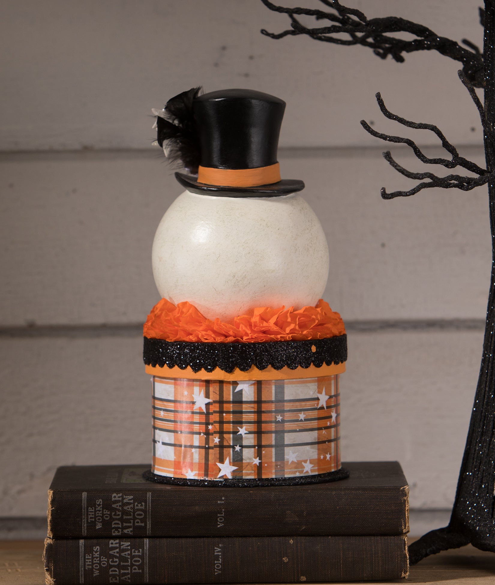 Halloween Moon Man with Top Hat Box by Bethany Lowe