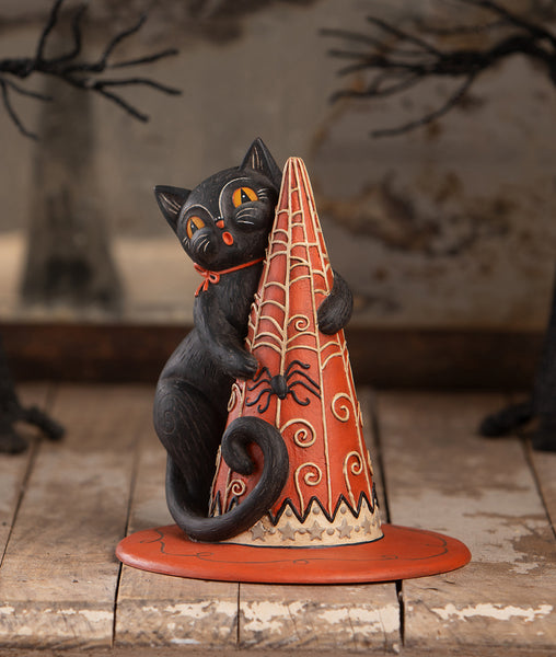 Hugga-Hat Jack Cat | Johanna Parker Halloween Figurines