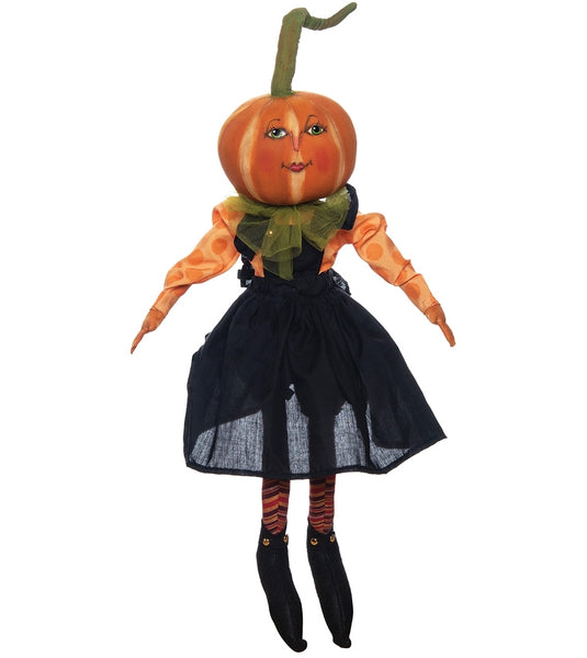 Amala Pumpkin Head Handcrafted buy Doll by Joe Spencer Halloween Collectible