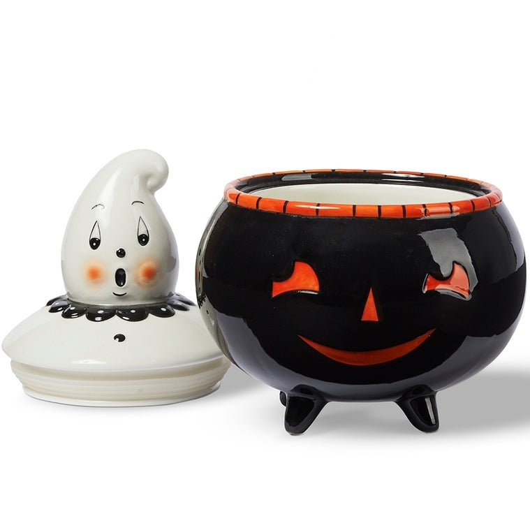 Johanna Parker Cauldron Canister with Ghost Lid