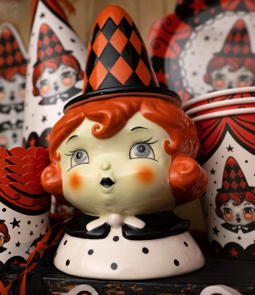 Johanna Parker Ginger Ella Witch Canister Red Head Halloween