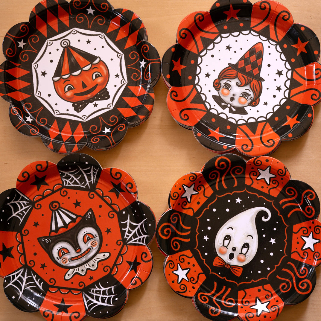 Johanna Parker Halloween Paper Party Plates