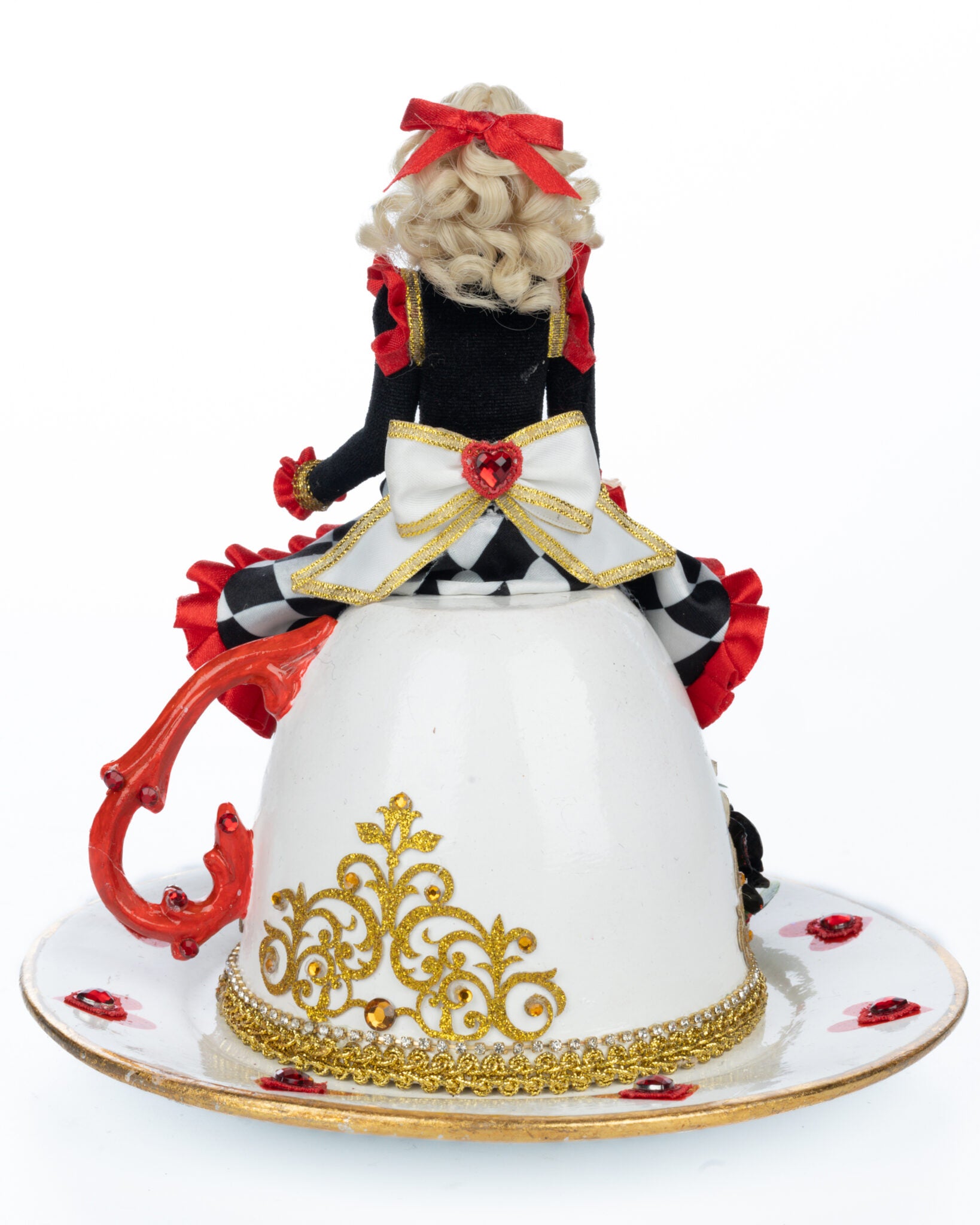 Katherine's Collection Alice Sitting on a Tea Cup, Red
