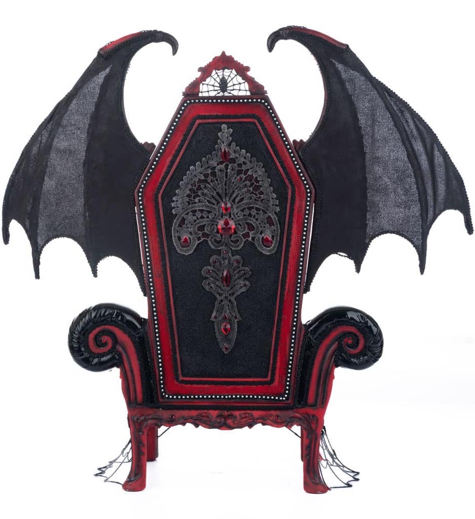 Katherine's Collection Vampire Chair with Bat Wings
