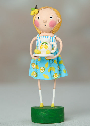 Lily Anne's Lemons Girl with Lemonade figurine by Lori Mitchell