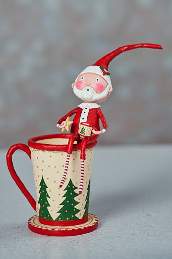 Lori Mitchell Cocoa and Cookies Santa Mug