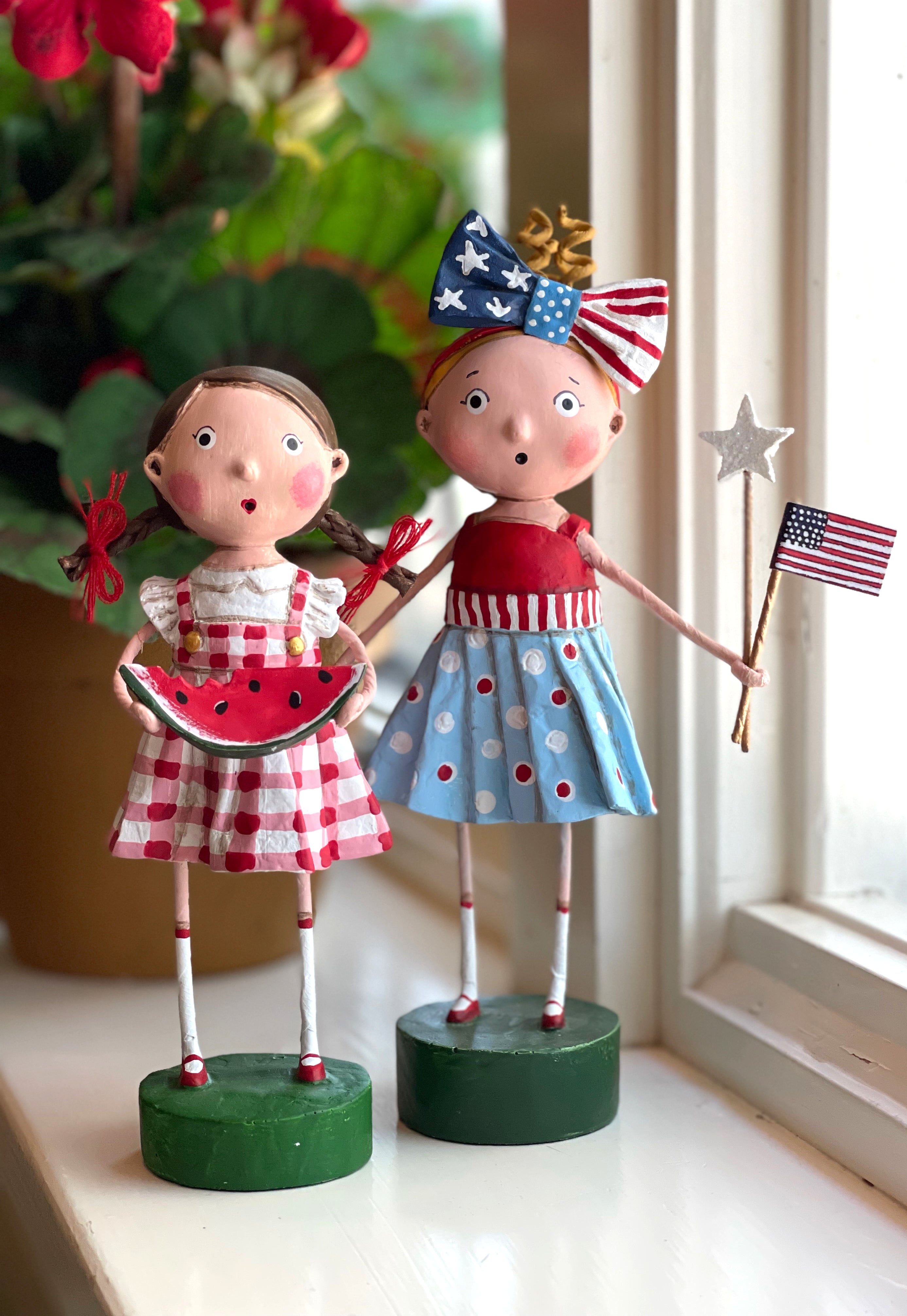 Lori Mitchell 4th of July Figurines