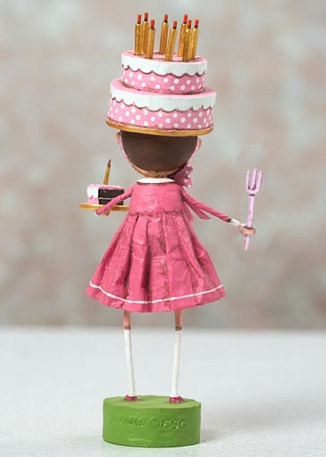 Lori Mitchell Let's Eat Cake - Cute Birthday Girl Figurine