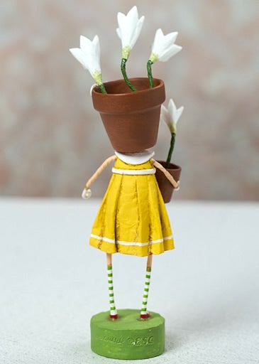 Lori Mitchell Pot Head - Gardening Figurine
