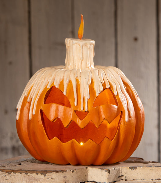 Melting Midnight Glow Pumpkin Jack-O-Lantern | Bethany Lowe