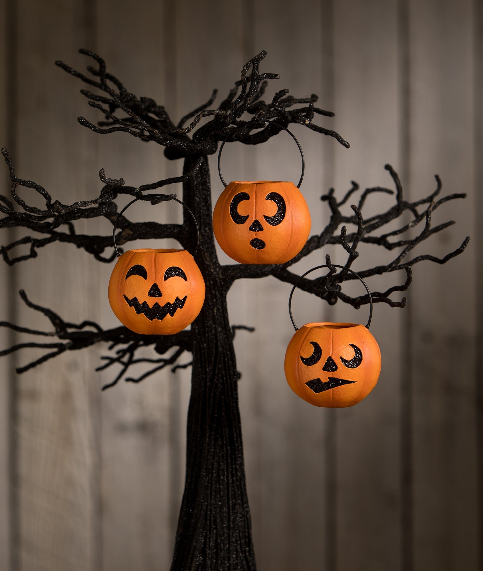 Mini Pumpkin Buckets - Bethany Lowe 2024