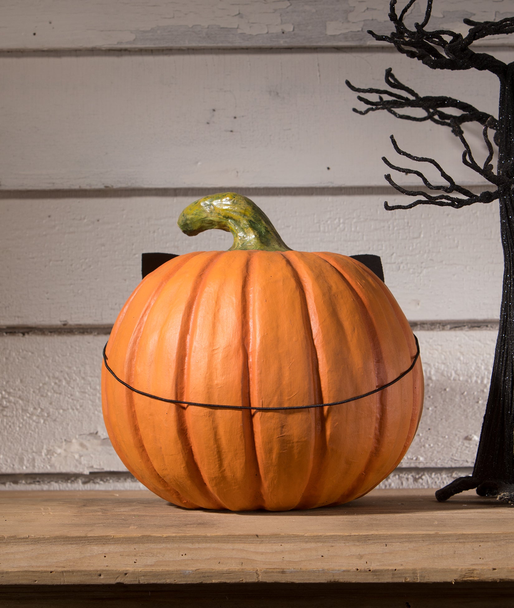 Bethany Lowe Cat Masquerade Pumpkin - Backside