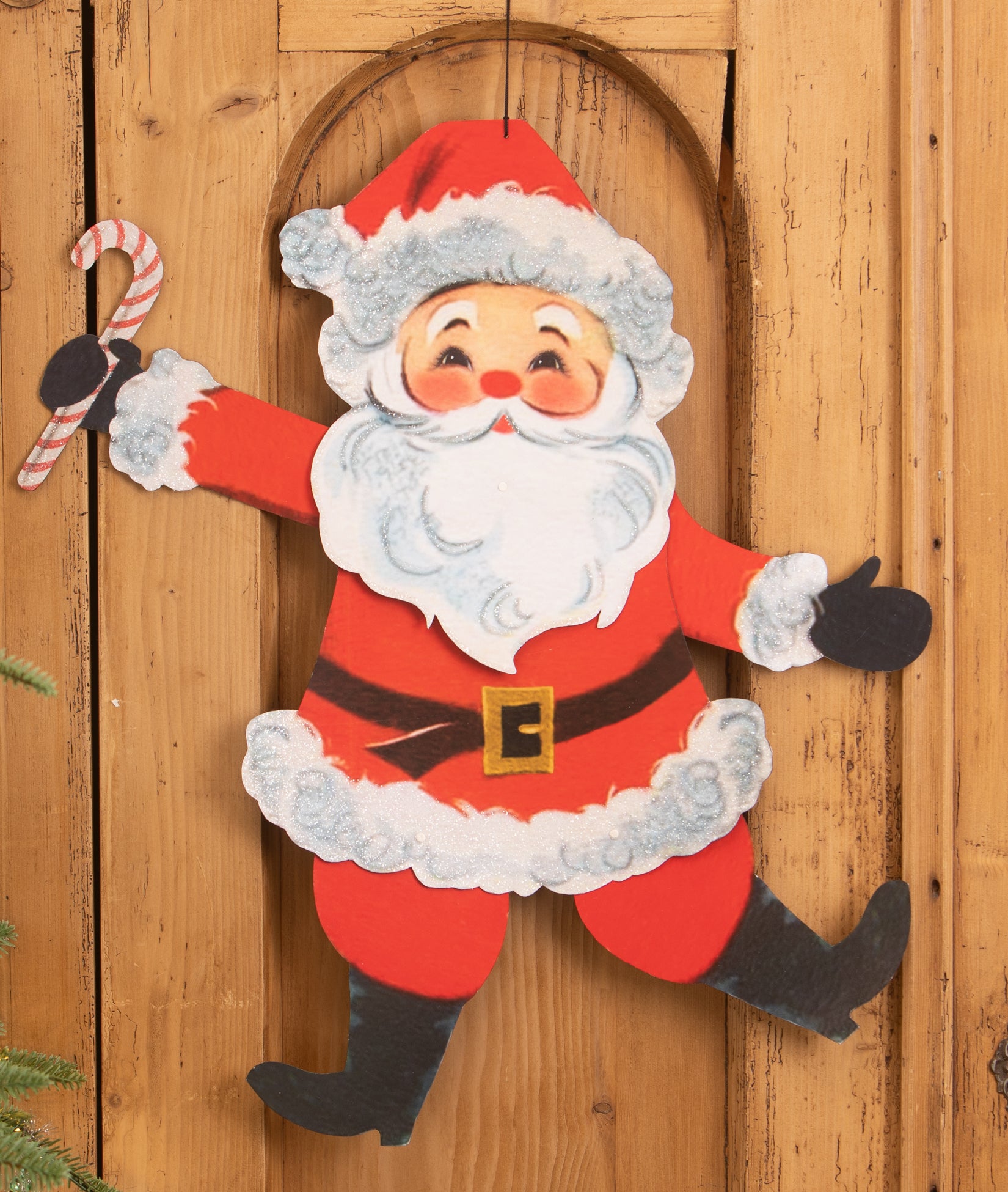 Retro Santa Wall Hanging with adjustable arms and legs
