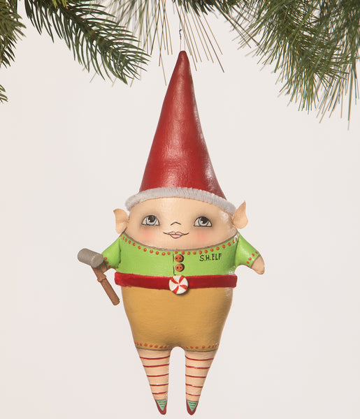 Santa's Helper Elf Ornament by Robin Seeber Cute Christmas Decorations