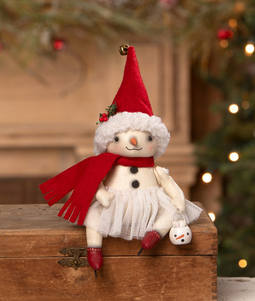 パースシャー・ペーパーウェイト　Christmas1997 スノーマン rosemary-flake-snowman-