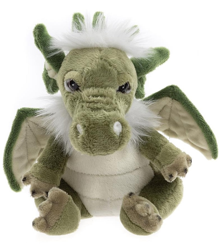 Charlie Bears Dragon Plush, small green dragon stuffed animal
