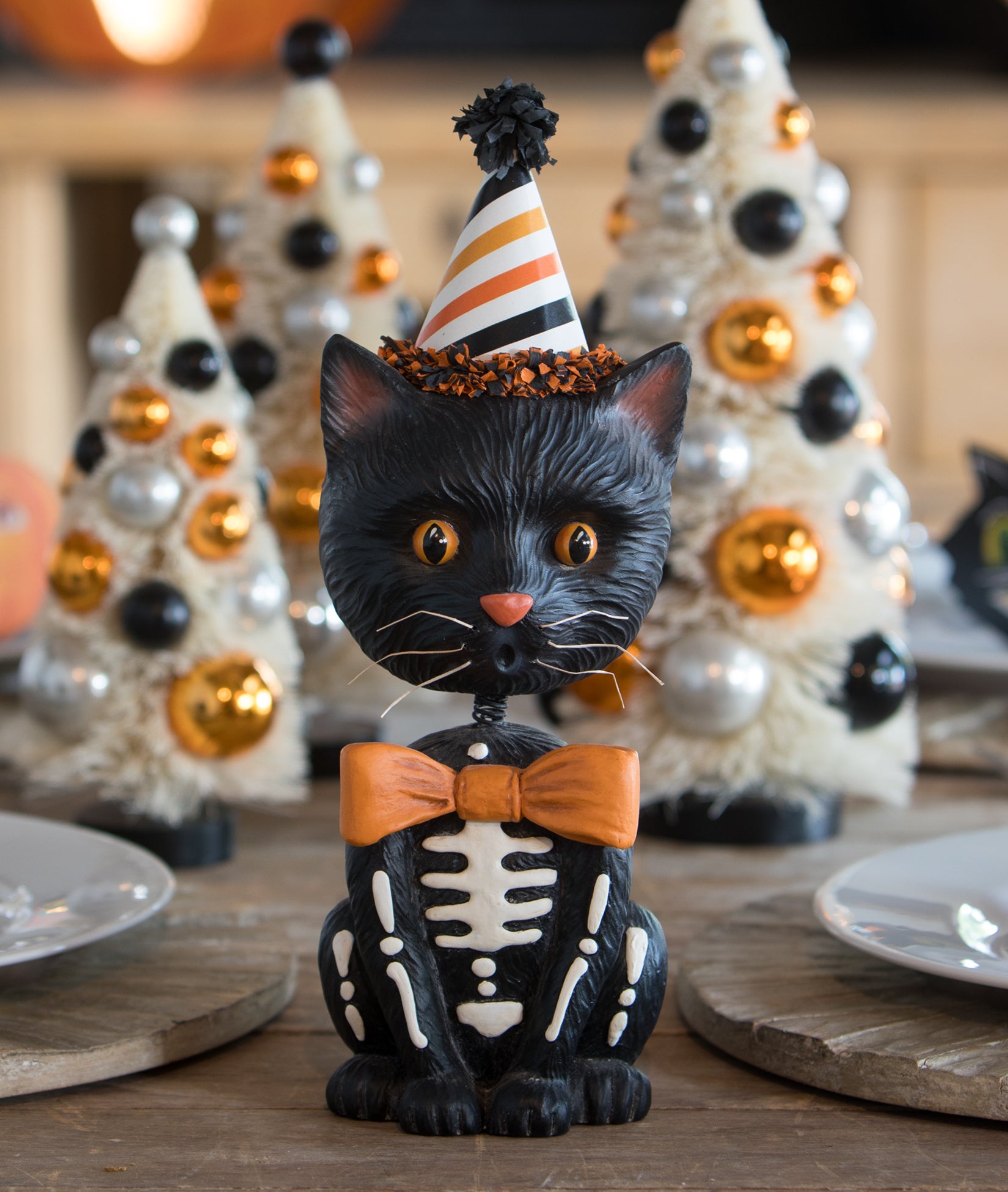 Sourpuss Bobblehead Cat by Bethany Lowe Halloween