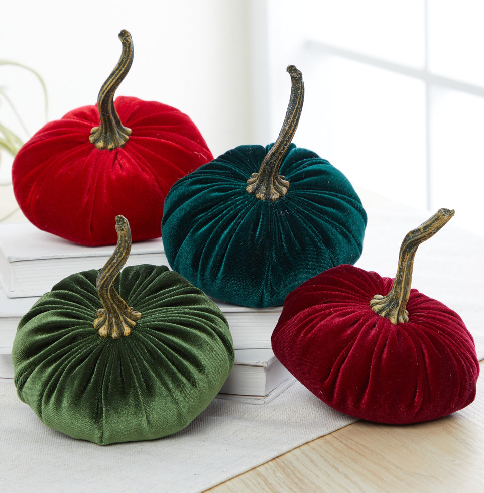 Velvet Pumpkin Decorating Ideas