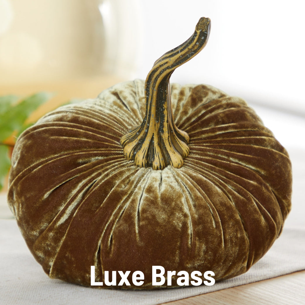 Velvet Pumpkins, Luxe Brass Velvet