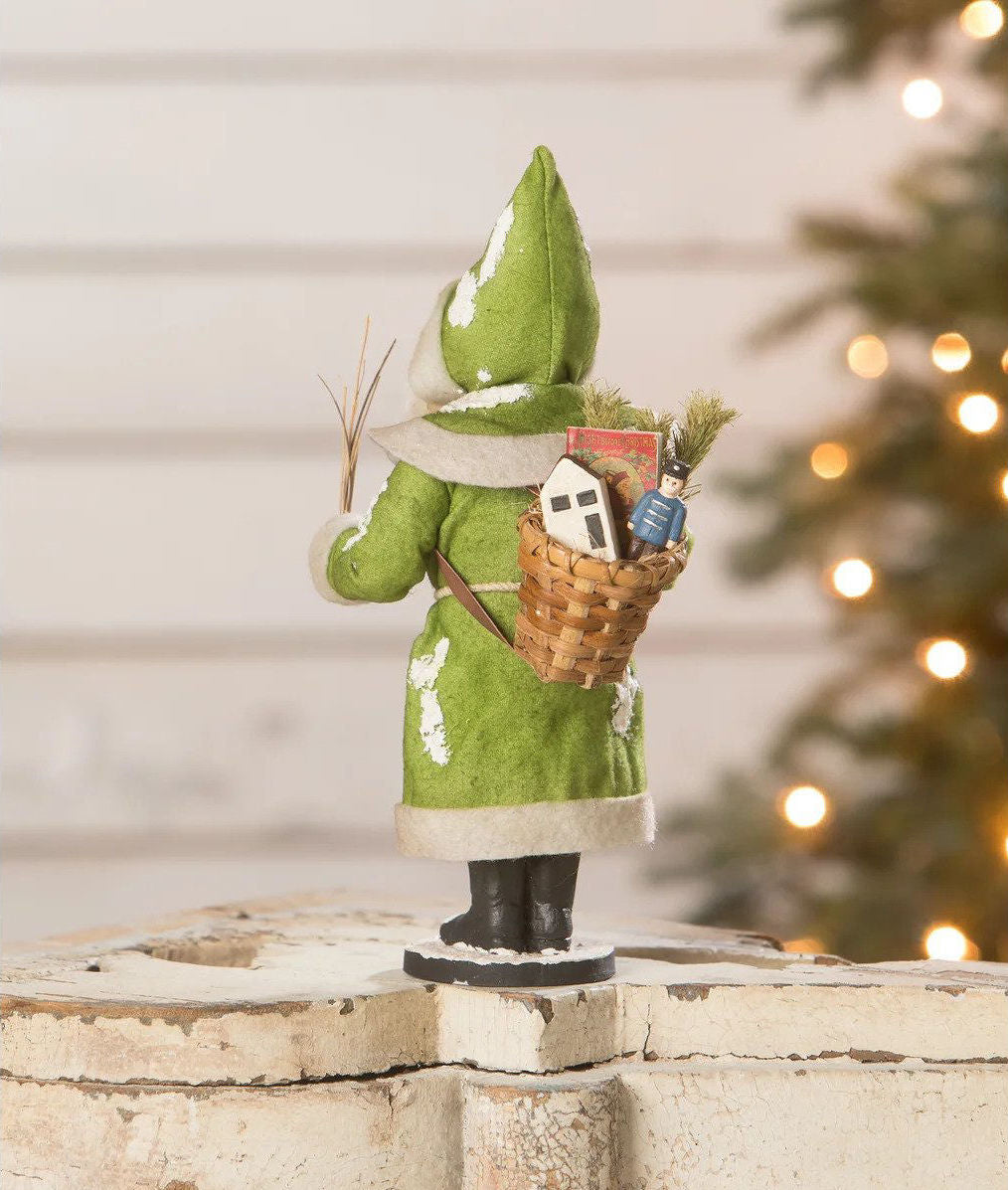 Vintage Santa in Green