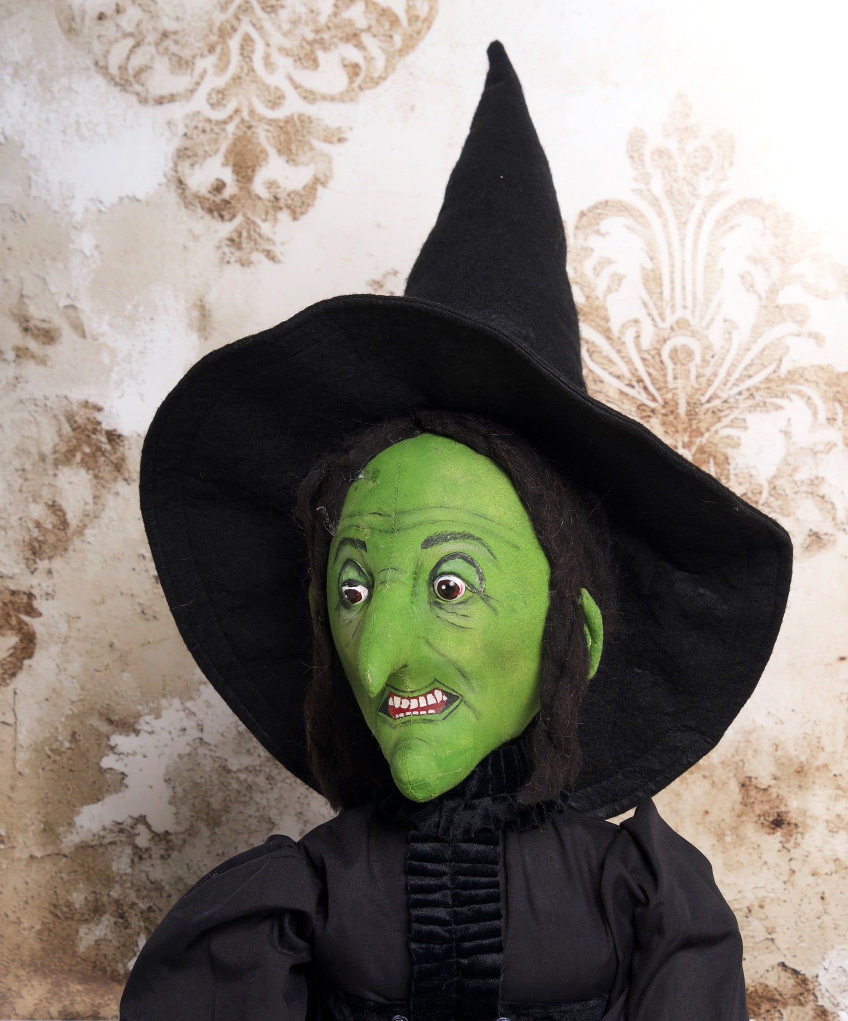 Wicked Witch of the West, green witch doll by Joe Spencer.