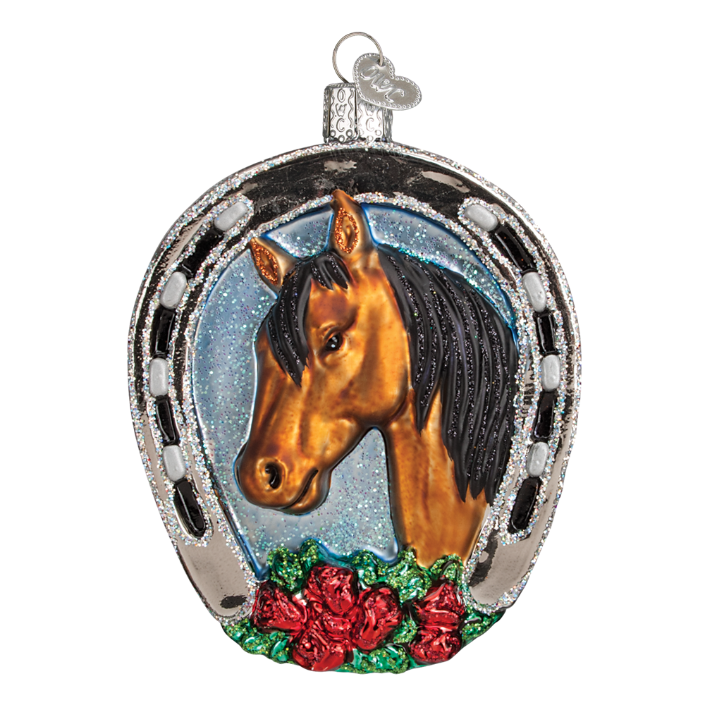 Winner Horseshoe Equestian Champion Ornament