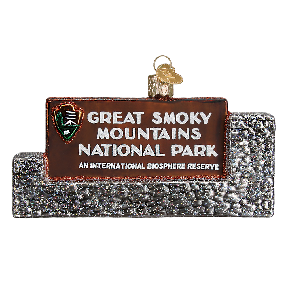 Great Smoky Mountains National Park Sign Ornament
