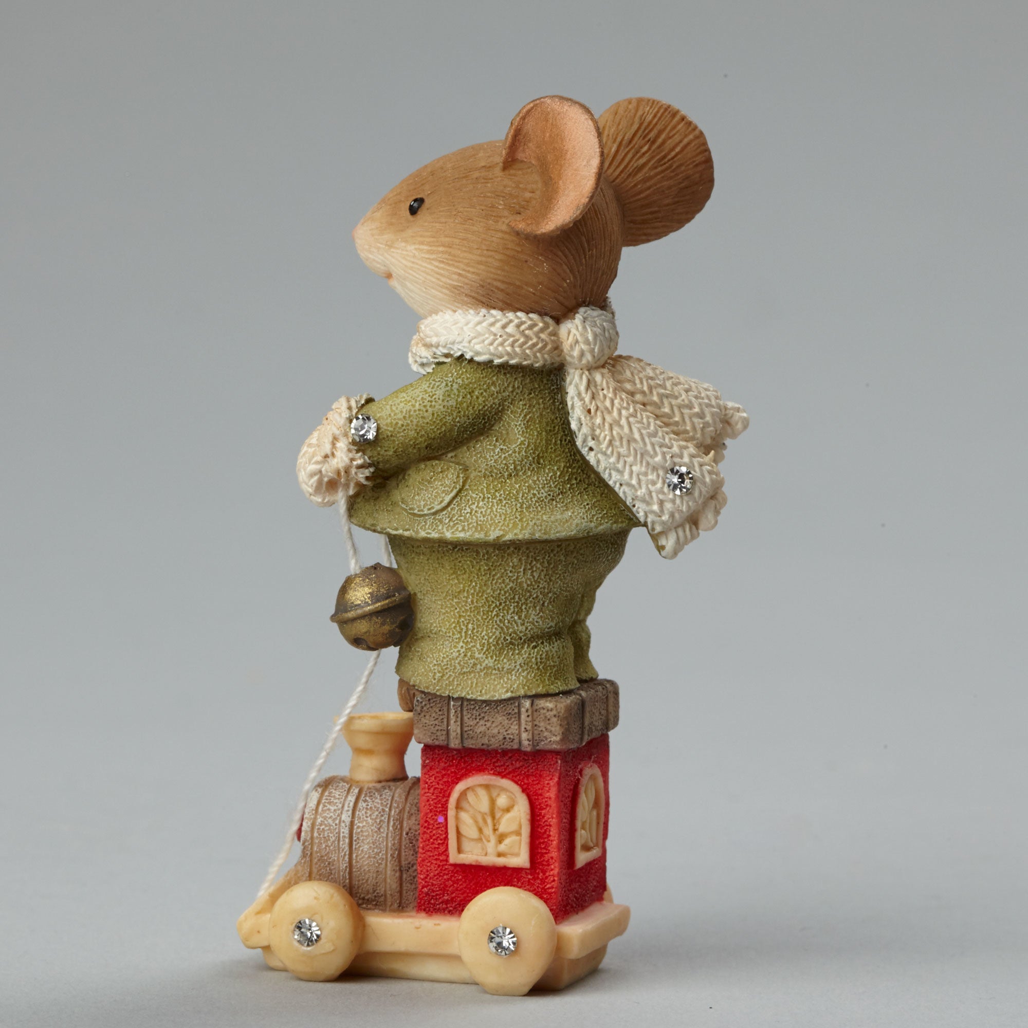 Heart of CHristmas Mouse on Train - Sideview