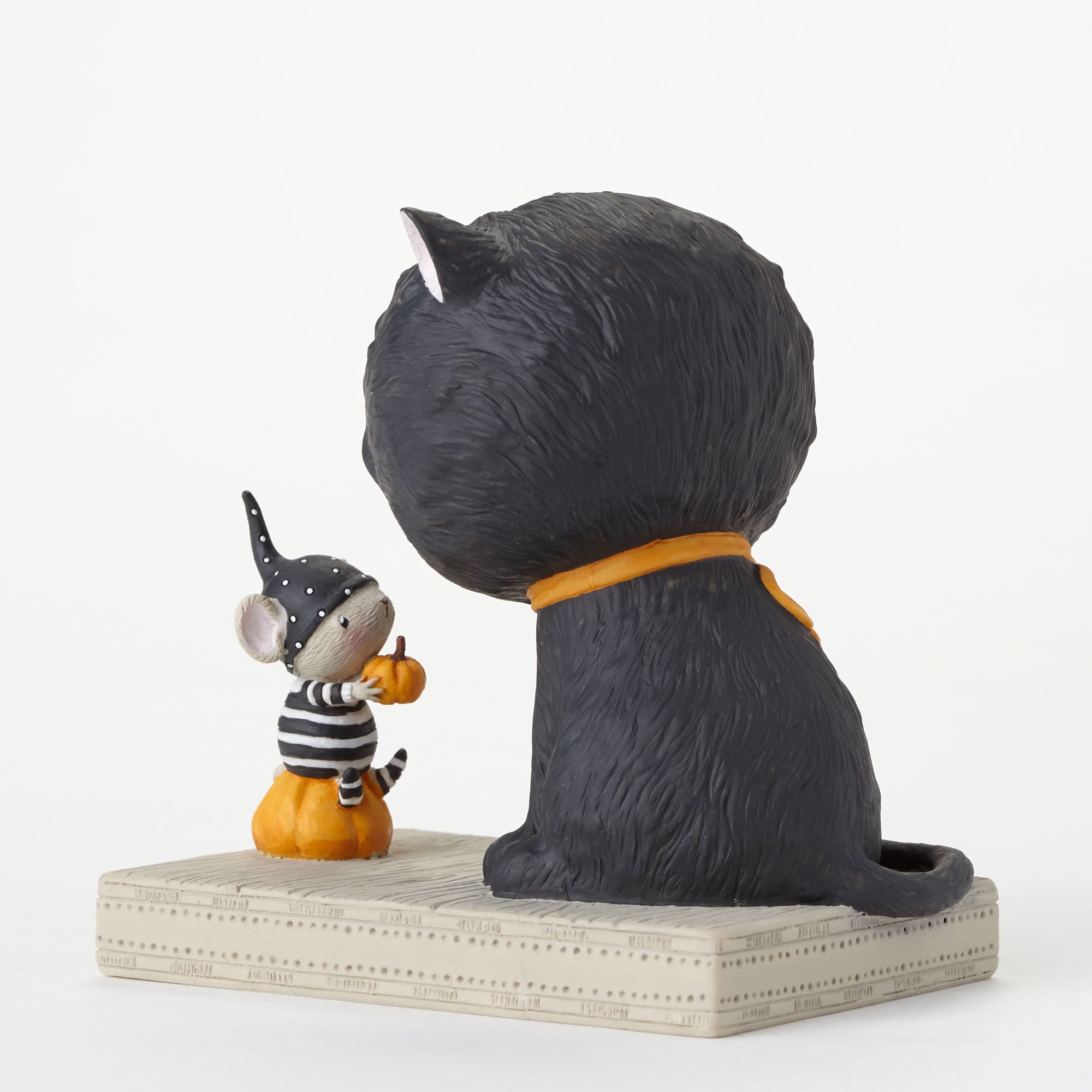 Black Cat & Mouse Making Friends on Halloween