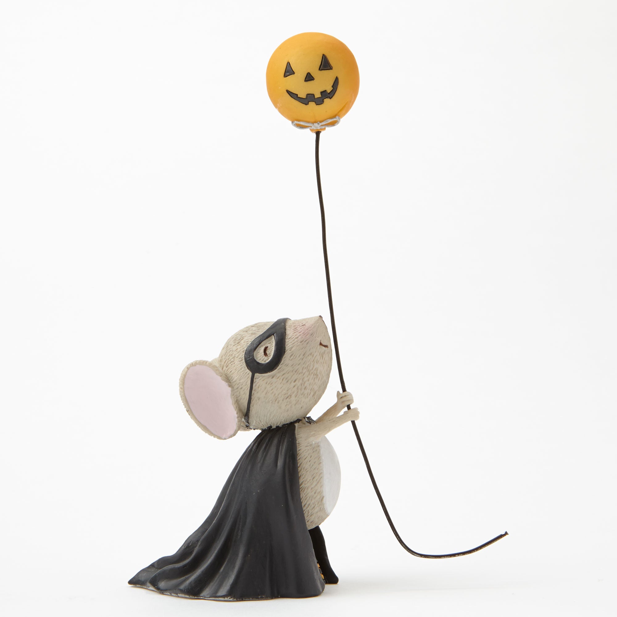 Stacey Yacula Mouse with Pumpkin Balloon Halloween Figurine
