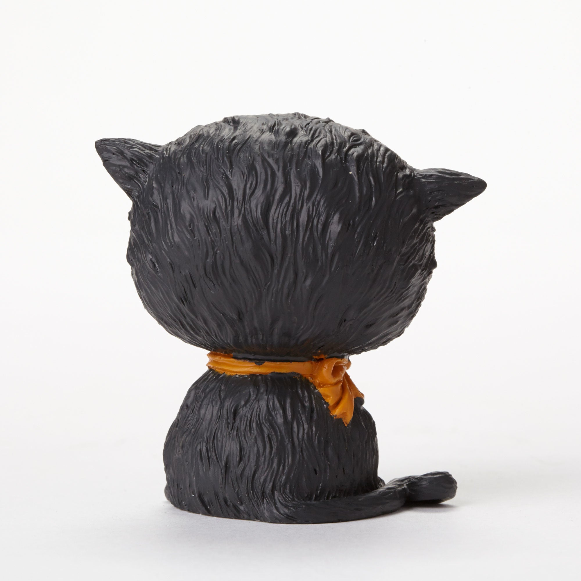 Mini Black Cat Halloween Figurine - Backside