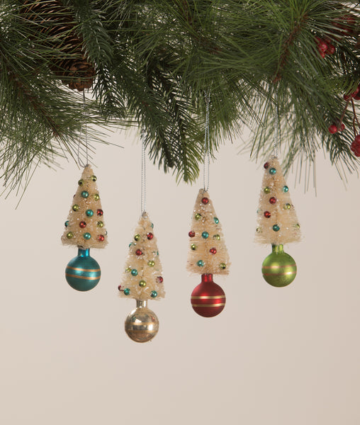 Retro Bottle Brush And Baubles Ornaments | Bethan Lowe Christmas ...