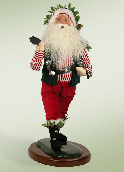 BYERS CHOICE Santa Claus With Gold high quality Bell 12.5” Lumpy Base 1986