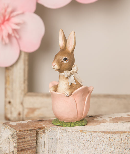 Tulip Bunny Rabbit Figurine | Bethany Lowe Easter Figurines ...