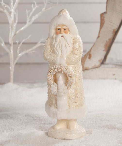 Bethany Lowe Winter Wonderland Belsnickle | Winter White Santa