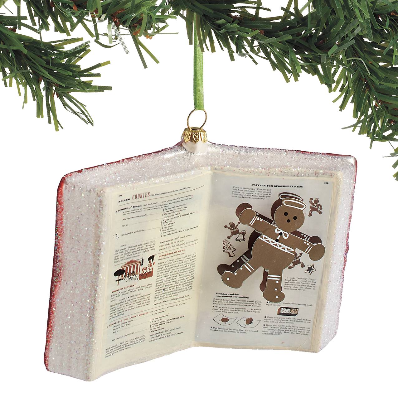 Betty Crocker Cookbook Ornament with Cookie Recipe